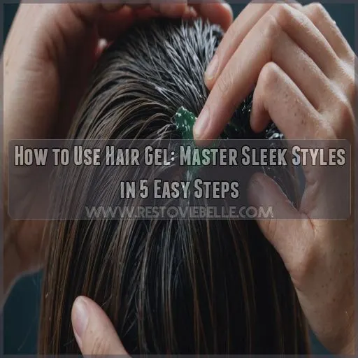 how to use hair gel