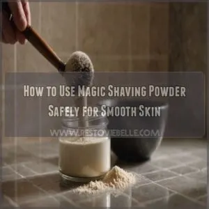 how to use magic shaving powder