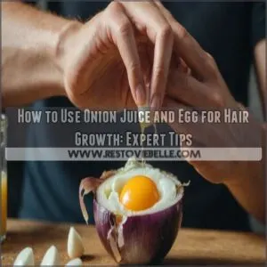 how to use onion juice and egg for hair growth