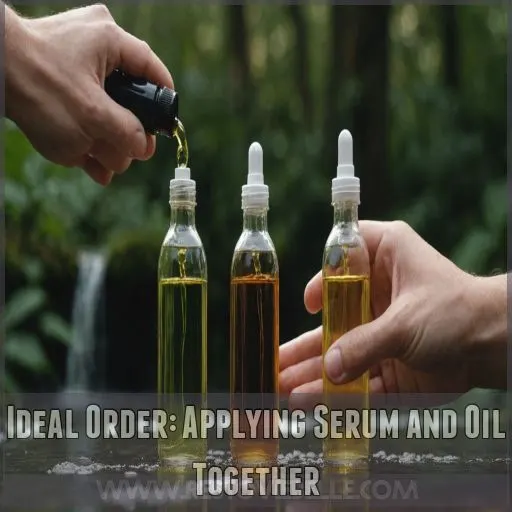 Ideal Order: Applying Serum and Oil Together