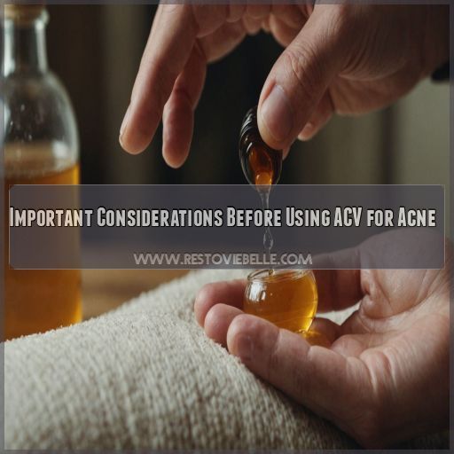 Important Considerations Before Using ACV for Acne