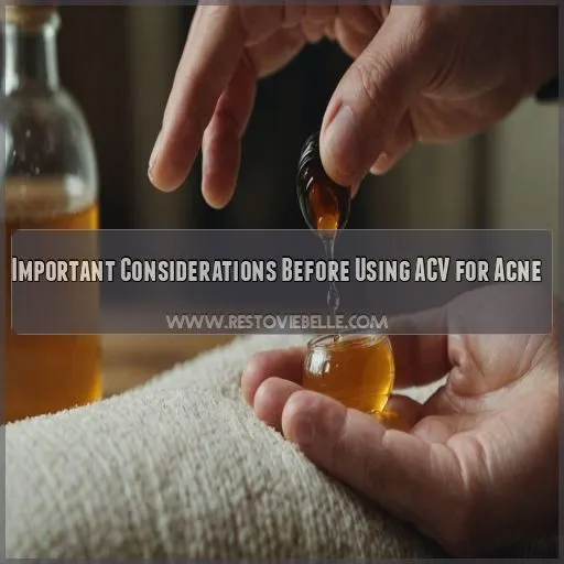 Important Considerations Before Using ACV for Acne