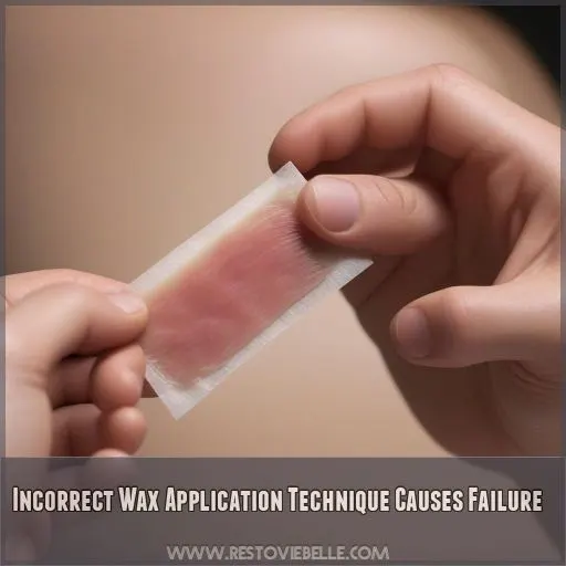 Incorrect Wax Application Technique Causes Failure