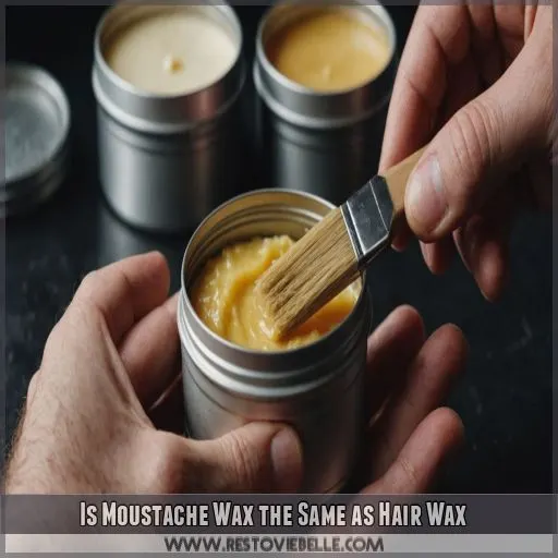 Is Moustache Wax the Same as Hair Wax