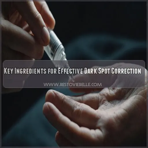 Key Ingredients for Effective Dark Spot Correction