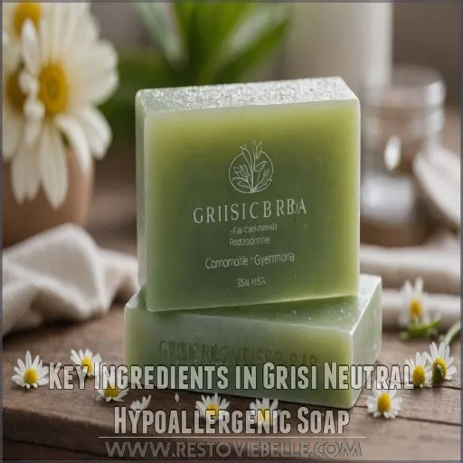 Key Ingredients in Grisi Neutral Hypoallergenic Soap