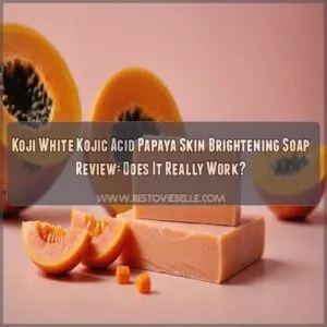 koji white kojic acid papaya skin brightening soap review