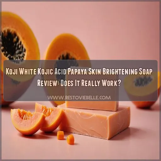 koji white kojic acid papaya skin brightening soap review