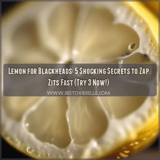 lemon for blackheads