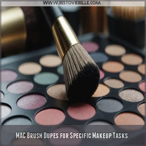 MAC Brush Dupes for Specific Makeup Tasks