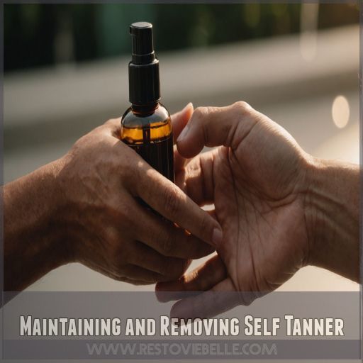 Maintaining and Removing Self Tanner