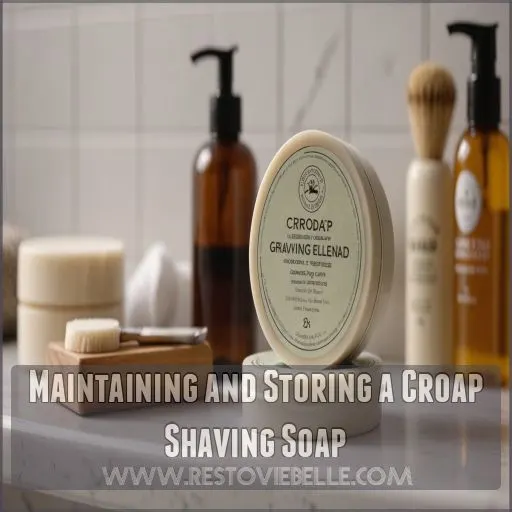 Maintaining and Storing a Croap Shaving Soap