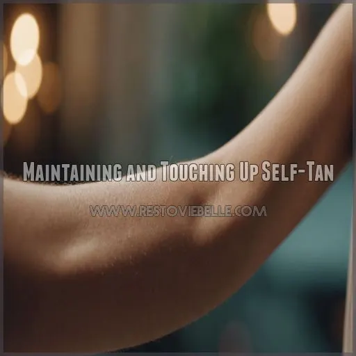 Maintaining and Touching Up Self-Tan