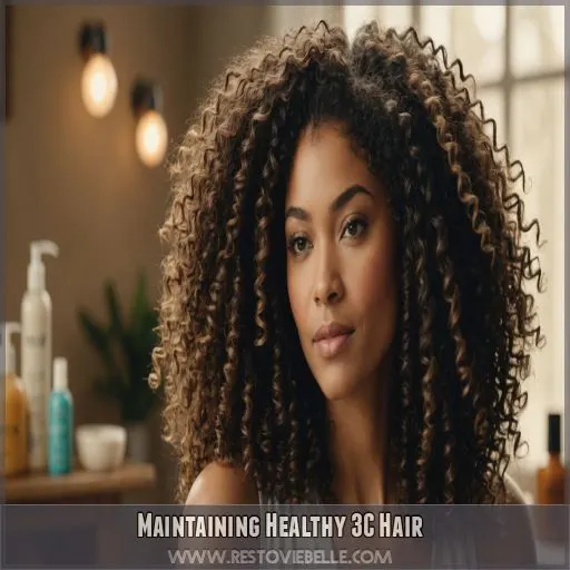 Maintaining Healthy 3C Hair