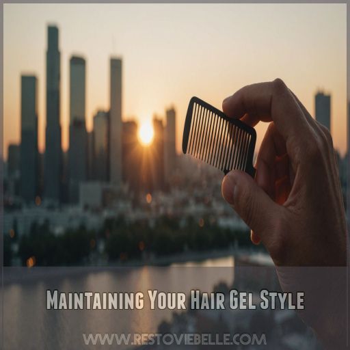 Maintaining Your Hair Gel Style