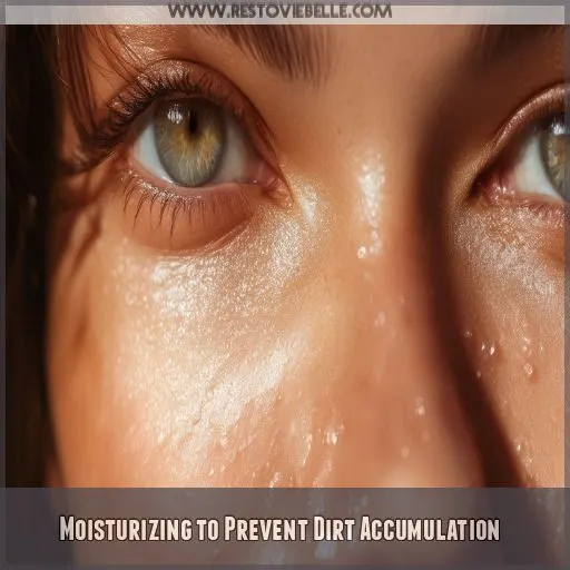 Moisturizing to Prevent Dirt Accumulation