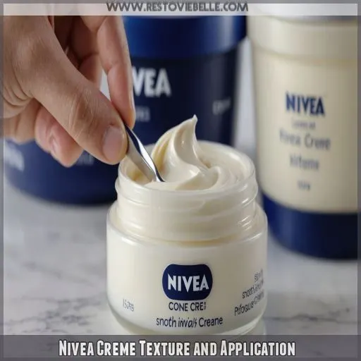 Nivea Creme Texture and Application