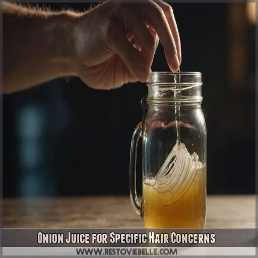 Onion Juice for Specific Hair Concerns