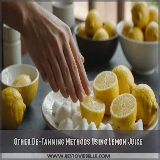 Other De-Tanning Methods Using Lemon Juice