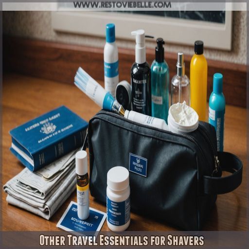 Other Travel Essentials for Shavers