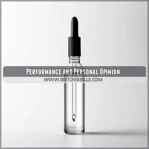 Performance and Personal Opinion