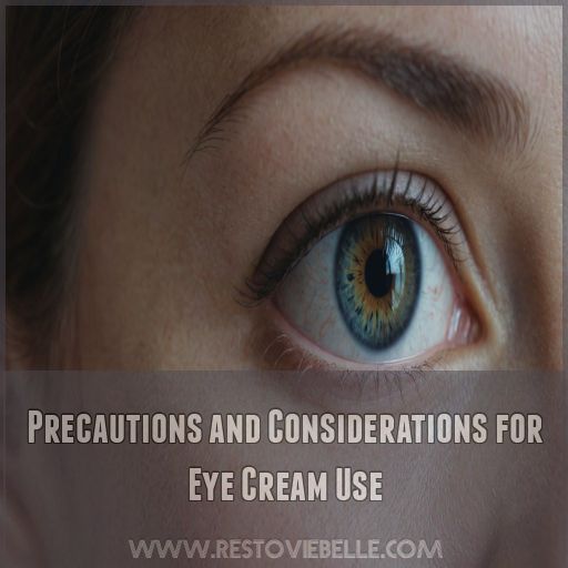 Precautions and Considerations for Eye Cream Use