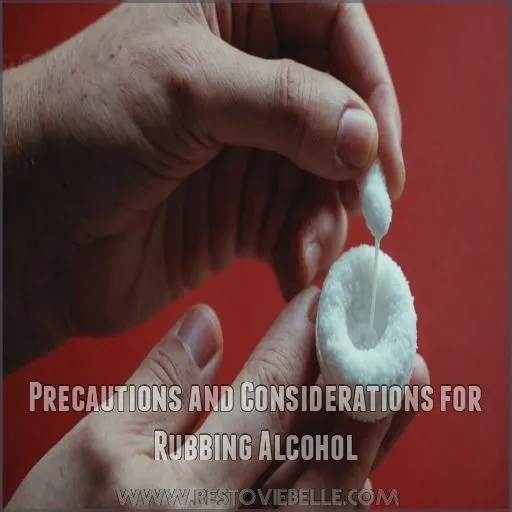 Precautions and Considerations for Rubbing Alcohol