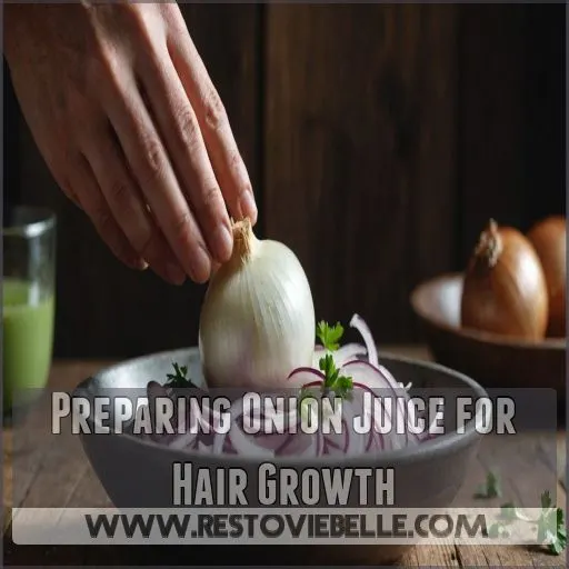 Preparing Onion Juice for Hair Growth