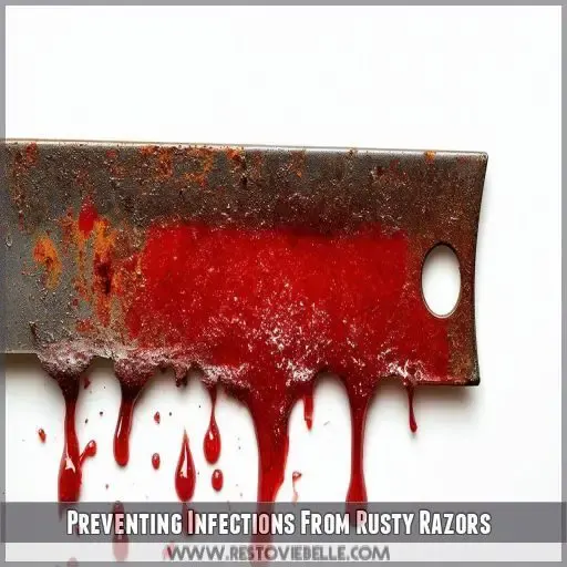 Preventing Infections From Rusty Razors