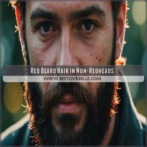 Red Beard Hair in Non-Redheads