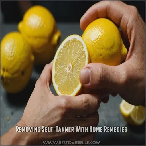 Removing Self-Tanner With Home Remedies