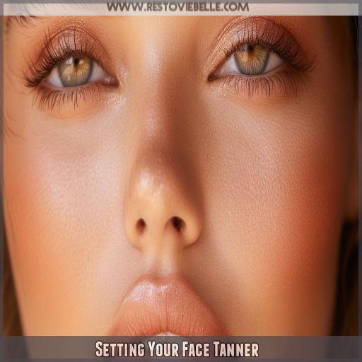 Setting Your Face Tanner