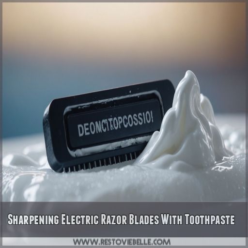 Sharpening Electric Razor Blades With Toothpaste