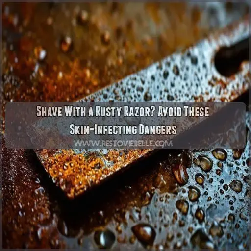 shave with a rusty razor