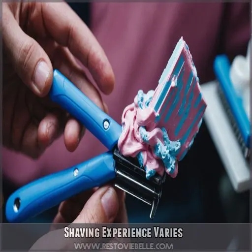 Shaving Experience Varies