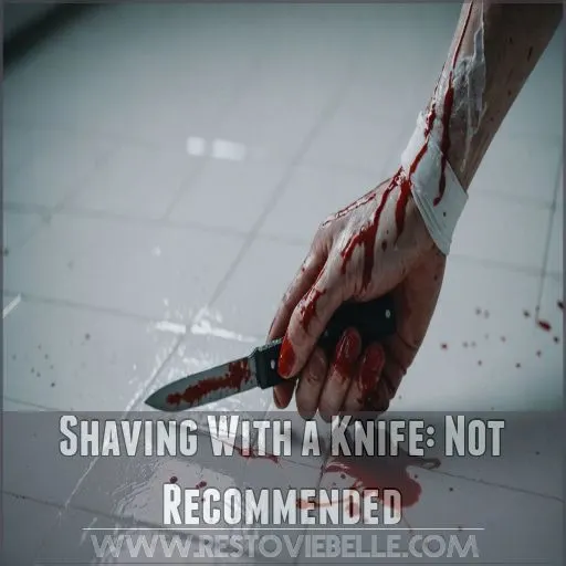 Shaving With a Knife: Not Recommended