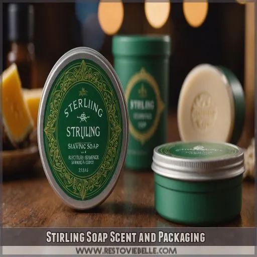 Stirling Soap Scent and Packaging