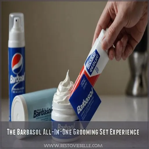 The Barbasol All-In-One Grooming Set Experience