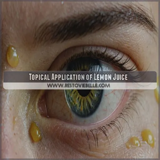 Topical Application of Lemon Juice