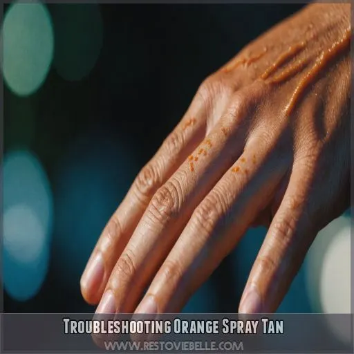 Troubleshooting Orange Spray Tan