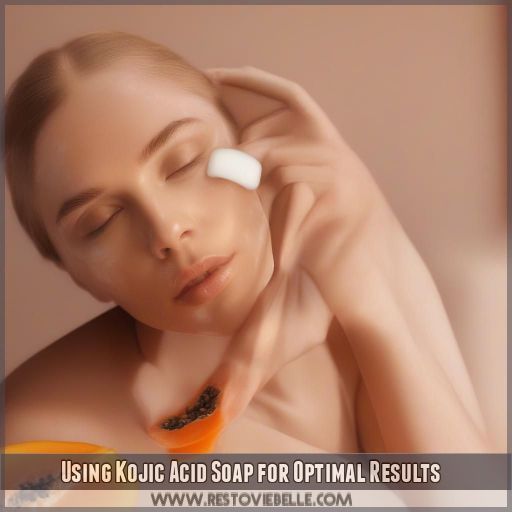 Using Kojic Acid Soap for Optimal Results