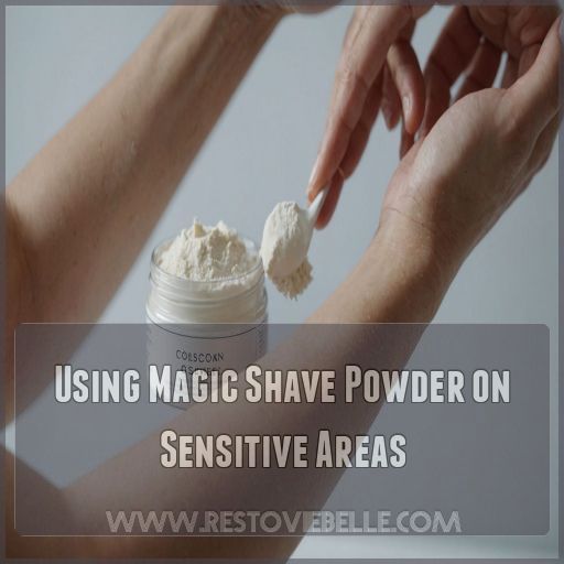 Using Magic Shave Powder on Sensitive Areas