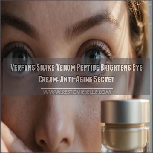 verfons snake venom peptide brightens eye cream review