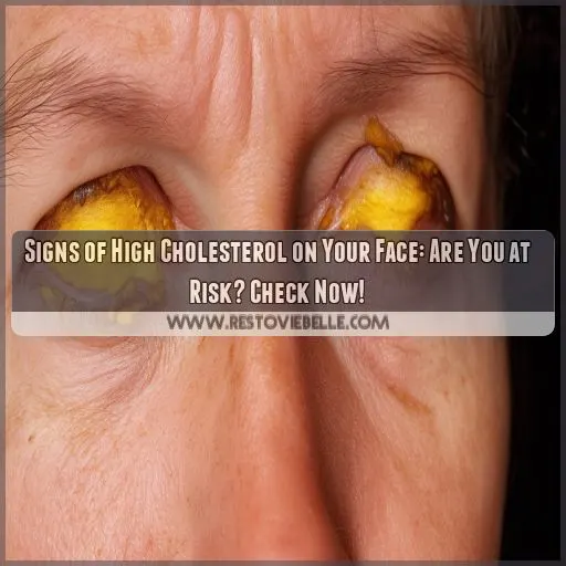 what are the signs of high cholesterol on your face