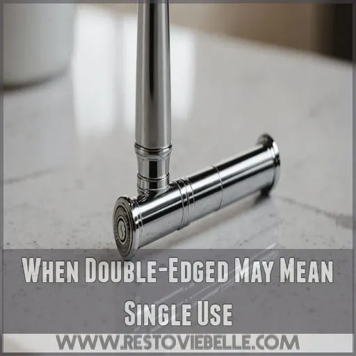 When Double-Edged May Mean Single Use