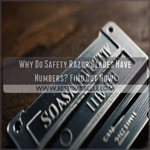 why do safety razor blades have numbers