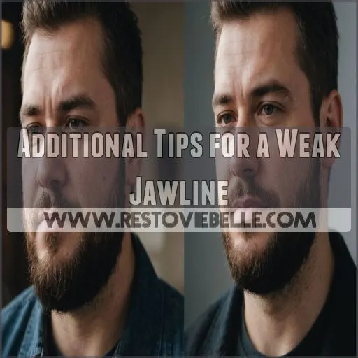 Additional Tips for a Weak Jawline