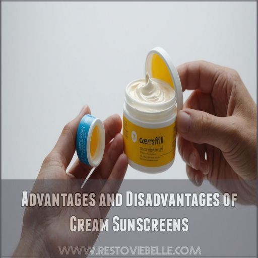 Advantages and Disadvantages of Cream Sunscreens