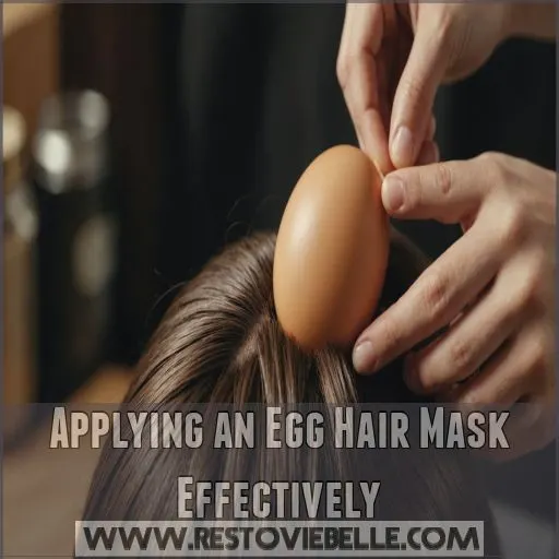 Applying an Egg Hair Mask Effectively