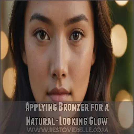 Applying Bronzer for a Natural-Looking Glow